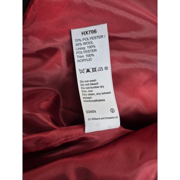 Joe Browns Black Brocade Jacket Coat Red lining NWOT Plus Sz 28 NWOT - Picture 7 of 7